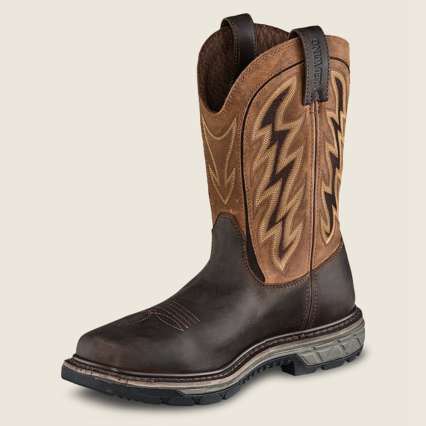 Red Wing Mens Rio Flex - 11-inch Waterproof Soft Toe Pull-on - Work Boots Brown - 6207OQBPN